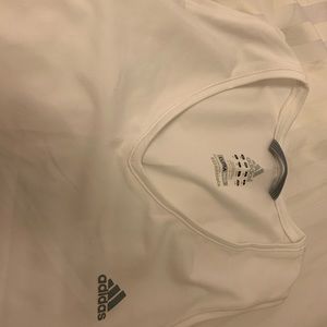 Adidas white tank top.